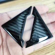 Nzm Store Redline Grafik Universal Karbon Desenli Araç Kapı Köşesi Koruma 3D Sticker Yapıştırma Etiket, 2 Adet
