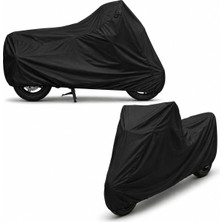 Nzm Store Motosiklet Brandası, Motor Örtüsü (Siyah Arka Çanta ve Kilit Uyumsuz, Motor Uzunluğu 2.00M-2.10M Arası (M))