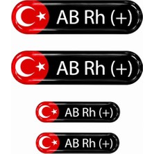 Nzm Store Redline Grafik Damla Kan Grubu Sticker Siyah 4 Adet Ab Rh Pozitif Kan Grubu Etiketi