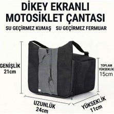 Nzm Store Arpag Import Motosiklet Gidon Çantası Telefon Tutucu Su Geçirmez Navigasyon Kılıfı Büyük Boy