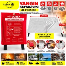 Nzm Store LR-FB1518C Çantalı Yangın Battaniyesi, 150CM x 180CM (1)