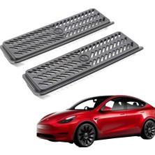 Nzm Store Tesla Model Y Sr ile Uyumlu Koltuk Altı Hava Çıkışı Koruma Kapağı, Siyah