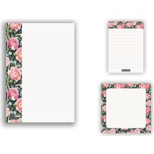 Nzm Store 3 Adet | Güller Ders Notluğu Seti, Weekly Planner Ders Çalışma Planlayıcı, 50 Yaprak