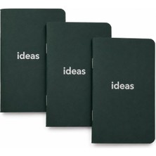 Nzm Store Cep Not Defteri, 3'lü Defter Seti, Noktalı Mini Defter, 48 Sayfa