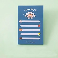 Nzm Store Lovely Girl Temalı Renkli Kareli Not Seti