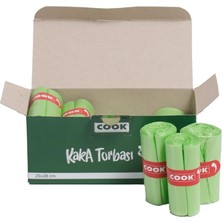 Nzm Store Kaka Torbası, 12 Rulo x 30 Torba, 360 Adet, Elma Kokulu, Yeşil