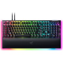 Nzm Store Blackwidow V4 Pro (Yeşil Anahtar) - Mekanik Oyun Klavyesi (Tıklamalı Mekanik Anahtarlar, Komut Kadranı ve 8 Özel Makro Tuşu, Çok Fonksiyonlu Silindir, Bilek Dayanağı) Us Düzeni | Siyah