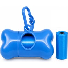 Nzm Store Köpek Dışkı Poşeti Taşıma Çantası + 1 Rulo Poşet – Tasmaya Takılabilir Poşetlik Dispenser, Gezdirme ve Seyahat Için Pratik Hijyen Seti(Mavi)