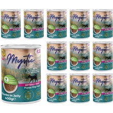 Nzm Store Yavru Köpek Biftekli ve Jöleli Konserve Mama 400 gr x 12 Adet