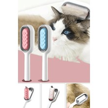 Nzm Store Kedi Köpek Masajlı Silikon Tüy Temizleme Toplama Fırçası, Islak Mendil Aparatlı