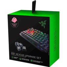 Nzm Store Pbt Tuş Takımı, Oyun Klavyesi Için, Mekanik ve Optik Klavyeler Için Klavye Yükseltme Seti (Arka Işık Uyumluluğu, Üstün Pbt Malzemesi) Kuvars/pembe