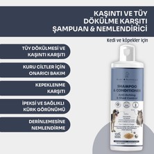 Nzm Store Kaşıntı Tüy Dökülme Karşıtı Organik Şampuan Nemlendirici,köpek ve Kedi, Yulaf, Inci Proteini, Yeşilçay, Lavanta, 250 ml