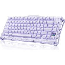Nzm Store Mercury K1 Mekanik Oyun Klavyesi Kablosuz - Lila