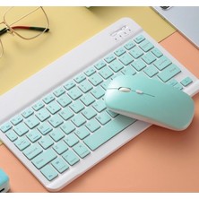 Nzm Store Onezero Kablosuz Rgb Klavye ve Mouse Seti – Bluetooth, Şarjlı, 10M Bağlantı Mesafesi, 3 Parlaklık Seviyesi, Çoklu Platform Uyumluluğu Ergonomik Tasarım, Rgb Aydınlatma ZR20KM (Yeşil)