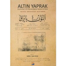 Nzm Store Altın Yaprak: Cumhuriyetin Ilk Yıllarında Eğitime Taşradan Bir Bakış
