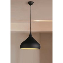 Fer Avize Reyes Modern Retro Siyah Renkli Metal Sarkıt Cafe - Mutfak Tekli Avize