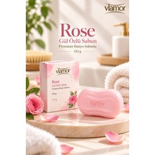 Vlamor Rose Gül Kokulu Katı Sabun 110 gr,Çiçeksi Bakım Serisi