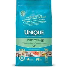 Unıque Unique Mini ve Küçük Irk Yavru Köpek Maması Somonlu&hamsili 3 kg