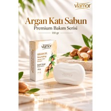 Vlamor Argan Katı Sabun 110 gr,Premium Bakım Serisi