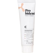 Probident Aktif Probiyotik Doğal Florürsüz Diş Macunu Zerdeçal Özüt Ilaveli Doğal Beyazlık 75 ml