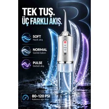 Rabera Tech Şarjlı Ağız Duşu 3 Modlu 4 Başlıklı Kablosuz Diş Arası Temizleyici Ipx7