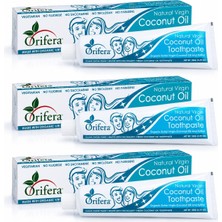 Orifera Hindistan Cevizi Yağlı Florürsüz Diş Macunu 3 x 150 G