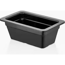 Külsan Gastro Boutique Gn.1/4 Küvet 26,5X16,2CM 2.000 ml - Siyah (12'li Paket)