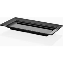 Külsan Gastro Boutique Bono Platter 50X27 cm - Siyah (12'li Paket)
