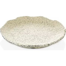 Külsan Gastro Boutique Norma Tabak Ø 20 cm - Beyaz Granit (32'li Paket)