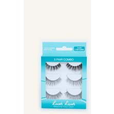 Lush Lash Takma Kirpik 3'lü Set LU-624