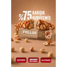 Fellas Karışık Kuruyemiş Bar 30 g x 12 Adet Katkısız Glutensiz Şekeri Meyveden Alternatif Atıştırmalık