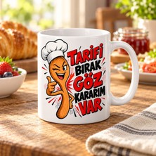 Ulu Pazarlama Aşçı Sezgisi Tasarımlı Porselen Kupa - Model 820