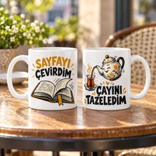 Ulu Pazarlama Kitap Arkadaşları 2'li Porselen Kupa Seti - Model 853