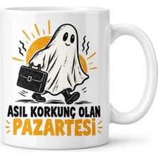 Burada Bulabilirsin Buradabulabilirsin Korkunç Mesai Tasarımlı Porselen Kupa - Model 811 Bbz