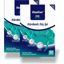 Stopever Nane Ferahlığı Kürdanlı Diş Ipi 2'li Paket 100 Adet (2 x 50 Adet)