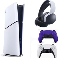 Sony Playstation 5 Slim Dijital 825GB + 2.kol Dualsense Mor + Ps5 Pulse Kulaklık (Ithalatçı Garantili )