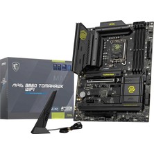 Msı MB Mag B860 Tomahawk Wıfı Soket 1851 Ddr5 9200MHZ(OC) 3xm.2 2x Tb4 HDMI Dısplay 5g Lan Wıfı 7 Atx