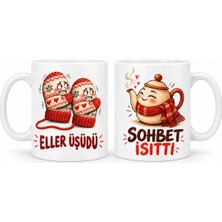 Nida Kış Sohbeti 2'li Porselen Kupa Seti - Model 857 Nıda