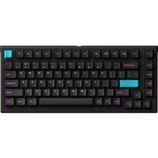 Monsgeek %75 Kablosuz Mekanik Klavye MG75W Midnight, 82 Tuşlu Değiştirilebilir Oyun Klavyesi Mac/win Için (Akko V3 Pro Kremalı Sarı)