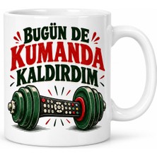 Vintessy Vıntessy Evde Spor Tasarımlı Porselen Kupa - Model 819 BZS01