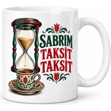 Ecotrend Sabır Taksiti Tasarımlı Porselen Kupa - Model 812 ECO123