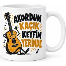 Dilara Trend House Dilaratrendhouse Müzik Hâli Tasarımlı Porselen Kupa - Model 825 Dlra