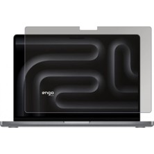 Engo Apple Macbook Pro 14 Inç Ile Uyumlu Hayalet Ekran Koruyucu Notebook, Yandan Görünmeyen Anti-Spy Gizlilik (Privacy) Laptop Koruması, 9h Temperli Nano Kırılmaz Esnek Cam M1 M2 M3 M4 M5