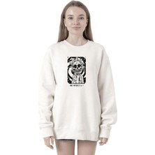 Tshirthane Rick Me Myself And I Rick Halloween Beyaz Kadın 2ip Sweatshirt P22602S3617, M