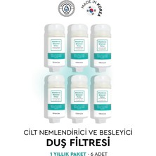 Bibimcos Madeca Shower Filter 160g - Cilt Nemlendirici ve Besleyici Duş Filtresi 6'lı (1 Yıllık Paket)