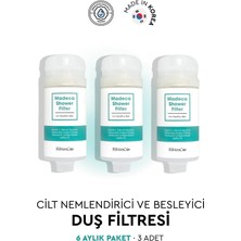 Bibimcos Madeca Shower Filter 160g - Cilt Nemlendirici ve Besleyici Duş Filtresi 3'lü (6 Aylık Paket)