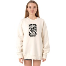 Tshirthane Rick Me Myself And I Rick Halloween Ekru Kadın 2ip Sweatshirt P22603S726, S