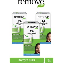 Remove Care Yüz Ağda Bandı Inatçı Tüyler 24'lü x 3 Paket