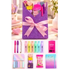 Belirtilmemiş Premium Kırtasiye Hediye Seti – Defter, Kalem ve Renkli Kırtasiye Ürünleri – Öğretmenler Günü, Doğum Günü ve Özel Gün Hediyesi