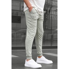 Madmext Boyalı Gri Paçası Lastikli Erkek Eşofman 4821,GRI M